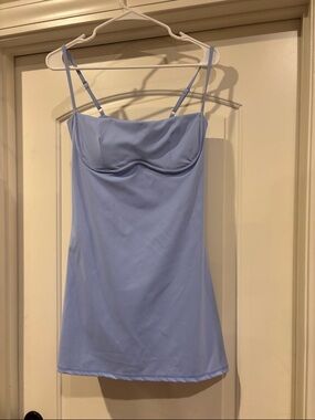 Light blue medium athletic dress with shorts and looks alo dress NWT